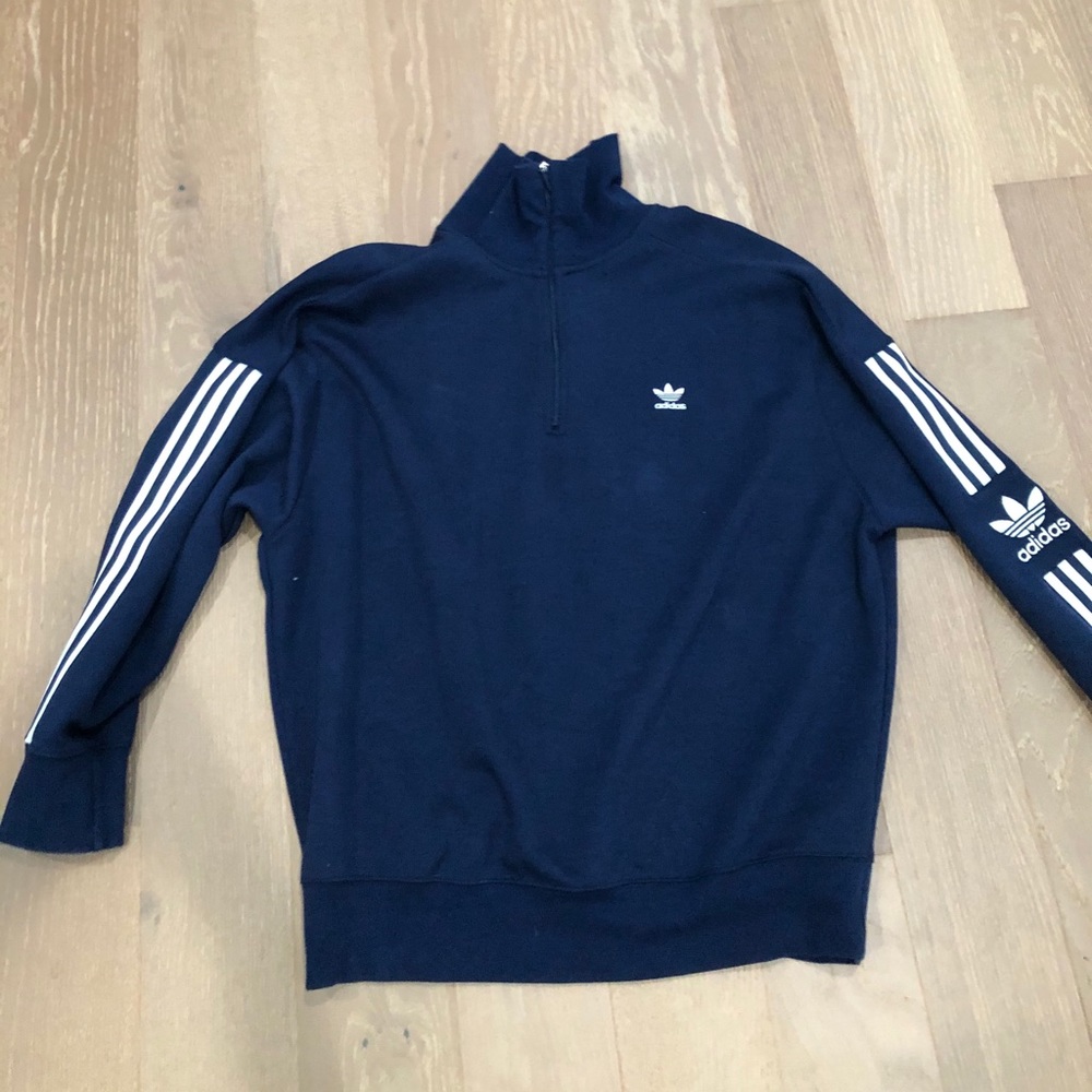 Adidas Navy Blue Quarter Zip